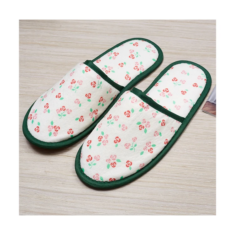 Good Quality New Style Soft Eco-friendly Hotel slippers Degradable Eco Friendly Hotel Airline Slippers details