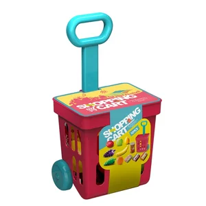 Tolley Package Food Play Set Toy Shopping Cart for Kids