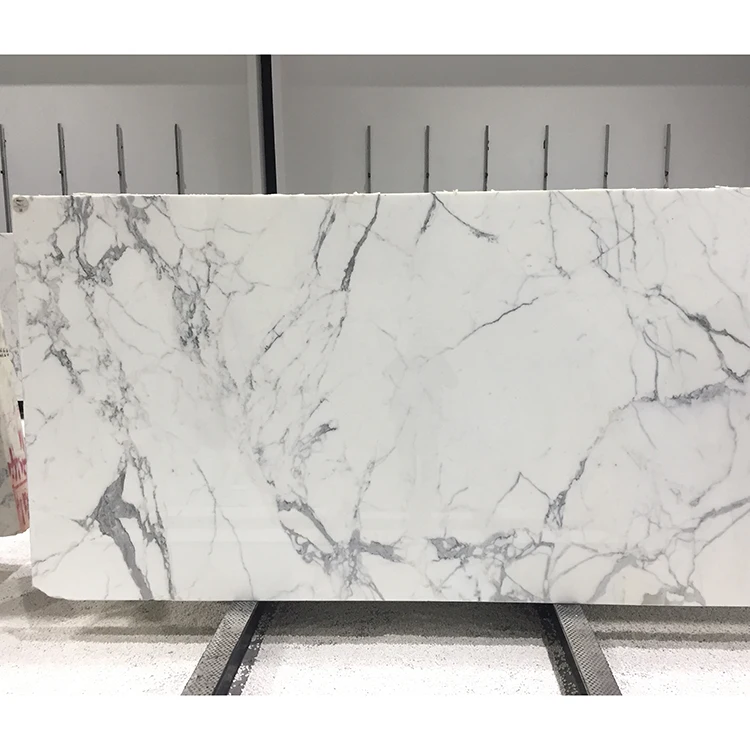 Home decoration calacatta white marble grey veins tile for sale