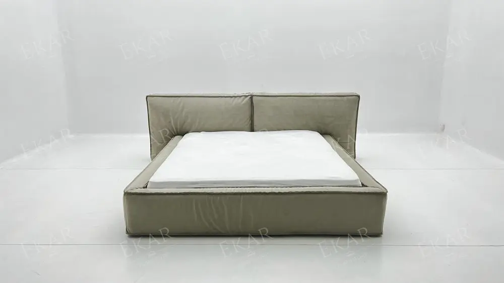 product 360 degree down comforter encased bed frame with combined wood construction-68