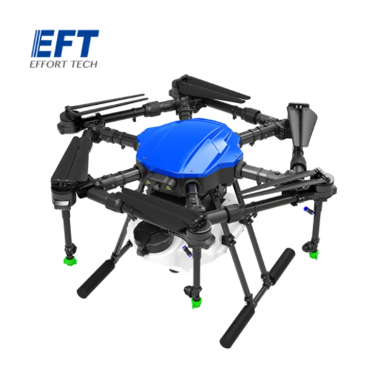 Дрон Eft E610p для сельскохозяйственной дезинфекции сельскохозяйственный опрыскиватель большой емкости и эффективный