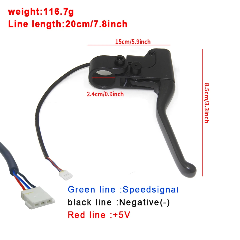 Brake Lever Bell Waterproof Brake Handle with Horn for Xiaomi M365 Electric Scooter Parts Accessories