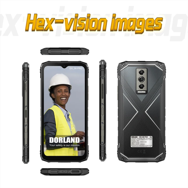 DORLAND EX_08 PRO Explosion-Proof Rugged Smart Mobile Phone Unlocked Zone1/2 Intrinsically Safe  IP68  for Oil Gas Industry
