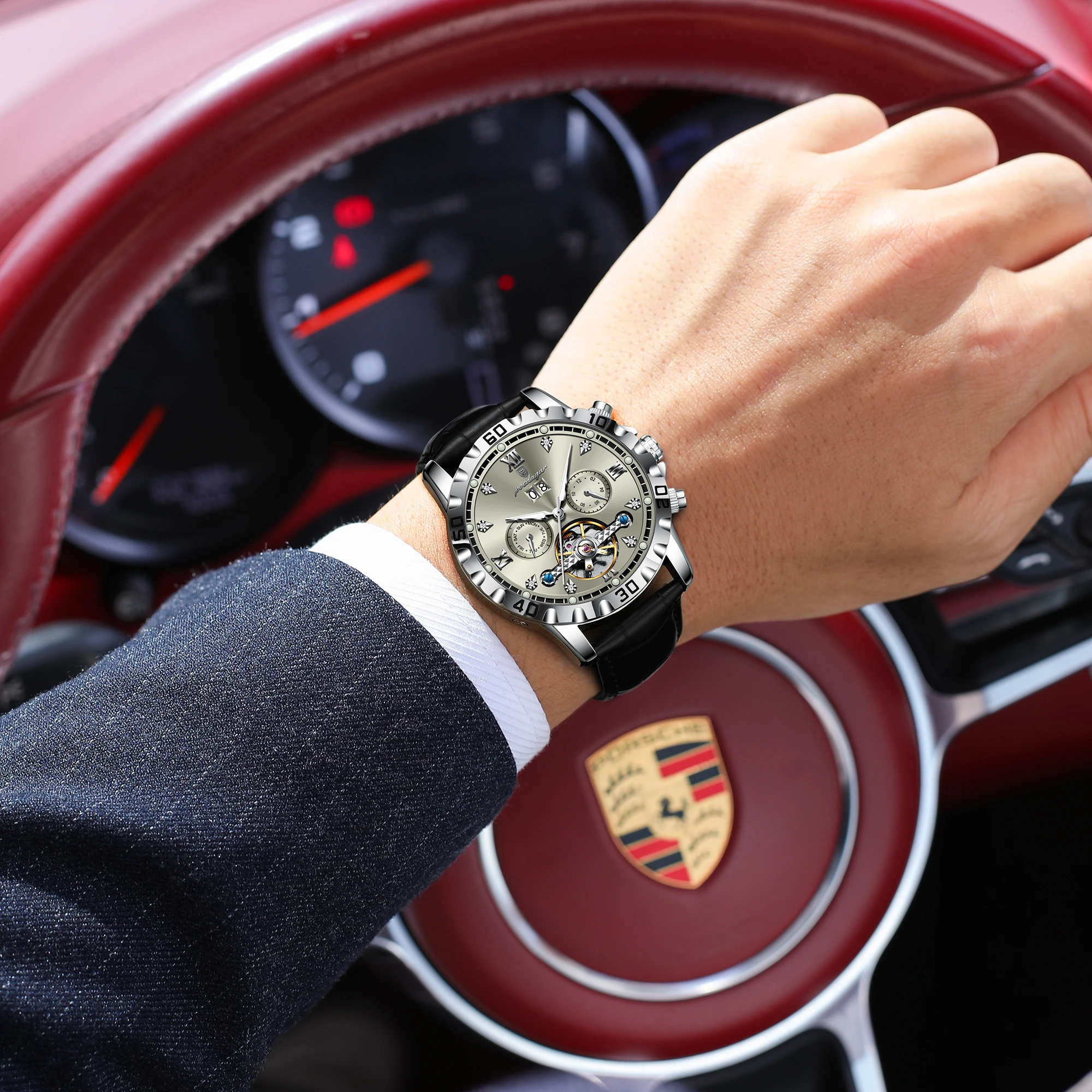 Poedagar 1418 Luxury Automatic Tourbillon Watch