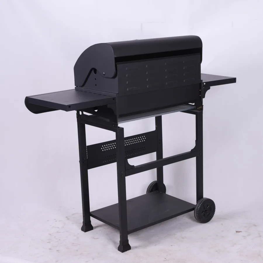 4-Burner BBQ Propane Gas Smokeless Grill Cabinet Style Gas Grill Garden Barrel Trolley Bbq Grill supplier