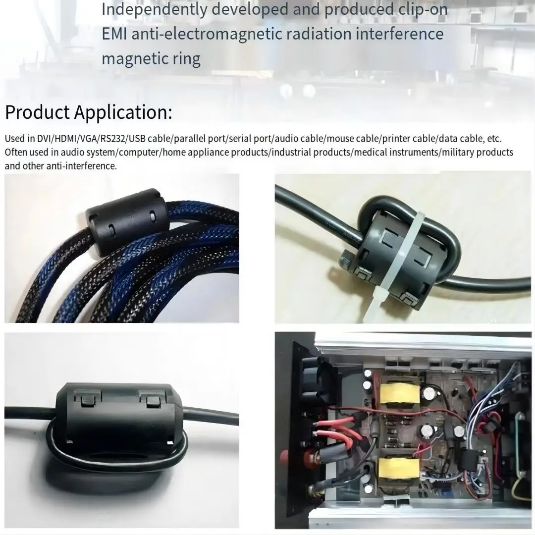 Ferritfilter-Clip Gegen Kabelstörungen – 5 Stück Für Sauberen Sound & Stabiles Signal