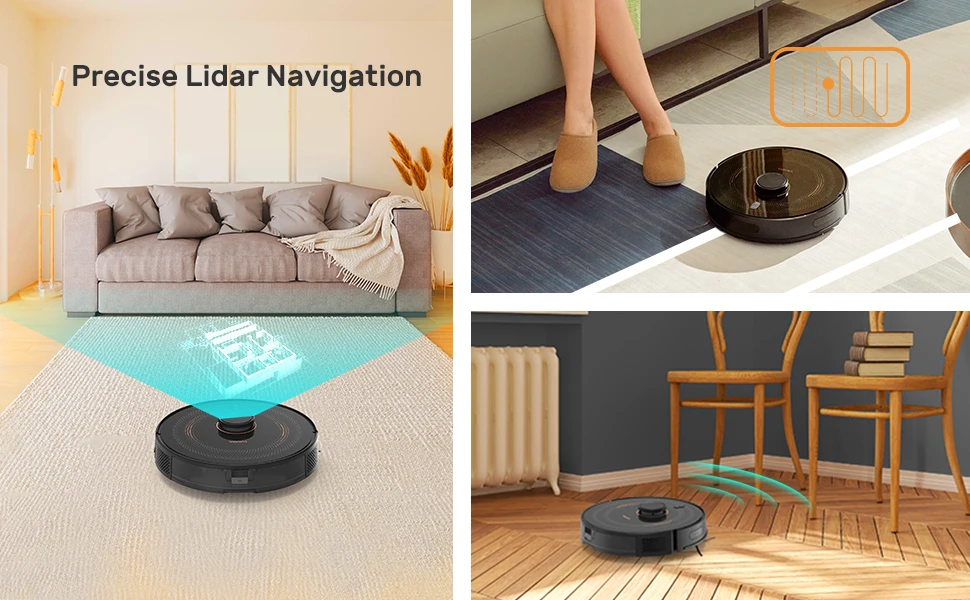 M11 Pro Selfemptying Robot Vacuum 2700pa,Empties Itself For 70 Days,Lidar Navigation Robot