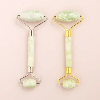 Customizable Low price 100% natural XiuYan jade roller set facial neck back massage gua sha board