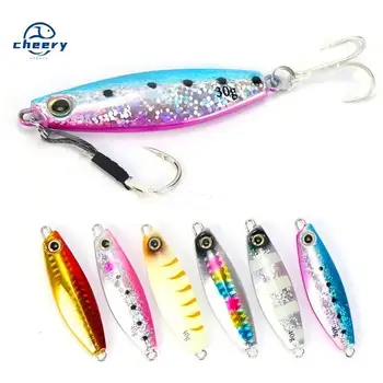 Cheery Rotating Sequins Metal Composite Suitable All Swimming Layers Long-distance Casting Lure Hooks Artificial Bait Bass – Metal Jig – view 2