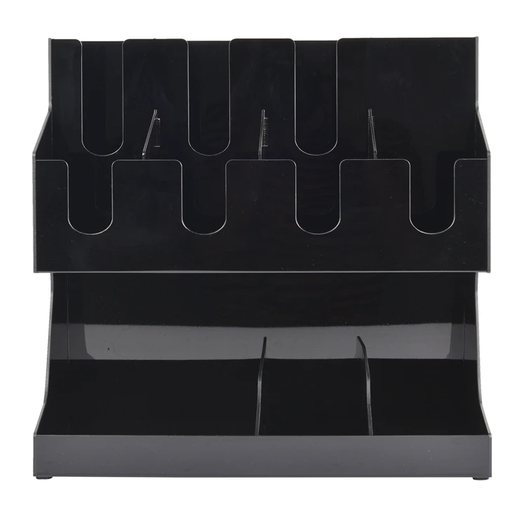 
3-уровневый Многофункциональный черный высококлассный акриловый Органайзер для приправ 3 Полки Крепкий материал Акриловые кофейные принадлежности для хранения 