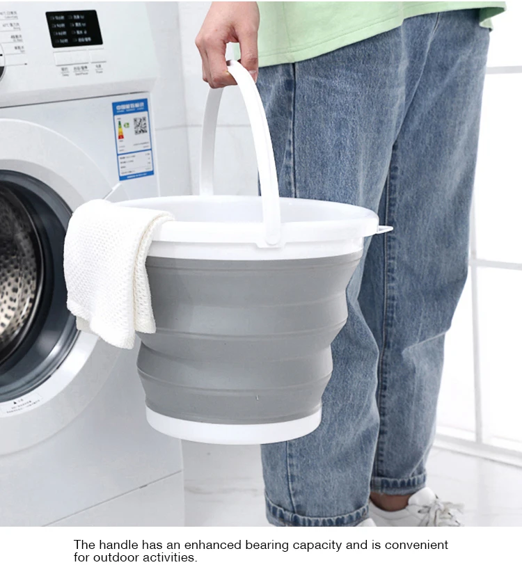 Складное пластиковое ведро SAMMART-Складная круглая Ванна-портативная рыболовная водная ведро-компактный уличный водогоршок uvc021