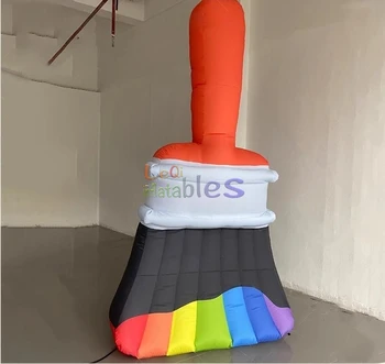 Outdoor Indoor Inflatable Paint Brush Model Realistic Brush Balloon Amusement Park Theme Decorations for Kid Taking Pictures
