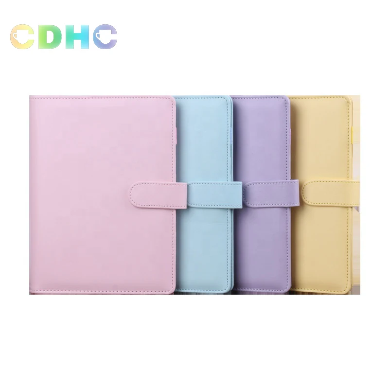 Wholesale 2022 Designer Notebook 6 Rings Spiral luxury Business Planner  Work Agenda Budget Binder Macaron Pu Leather Cover A5 A6 A7 Binder From  m.