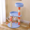 Blue fish-shaped jumping platform