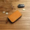 Braided yellow-frosted cowhide