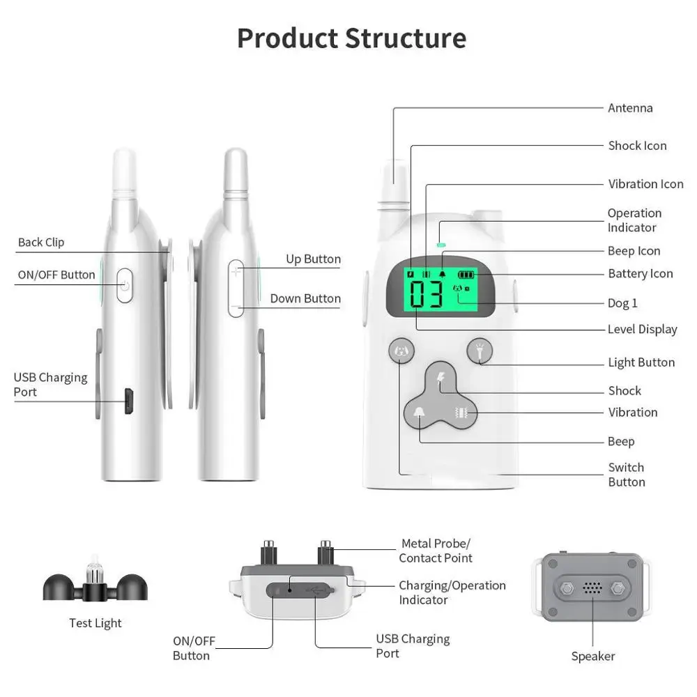 Заводская цена электронный шоковый ошейник для дрессировки