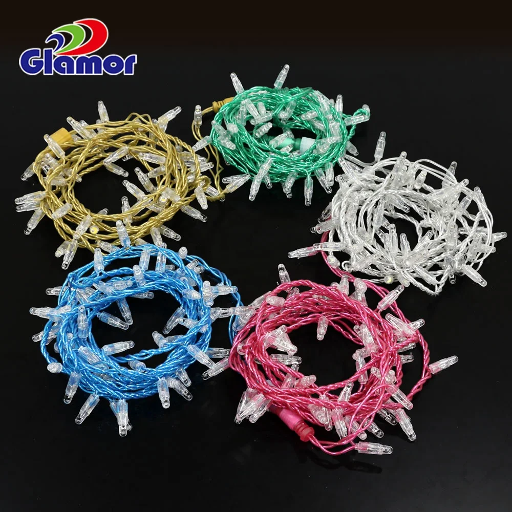 230V LED String Lights PVC Cable Christmas Event Party Decoration Lighting for Holiday