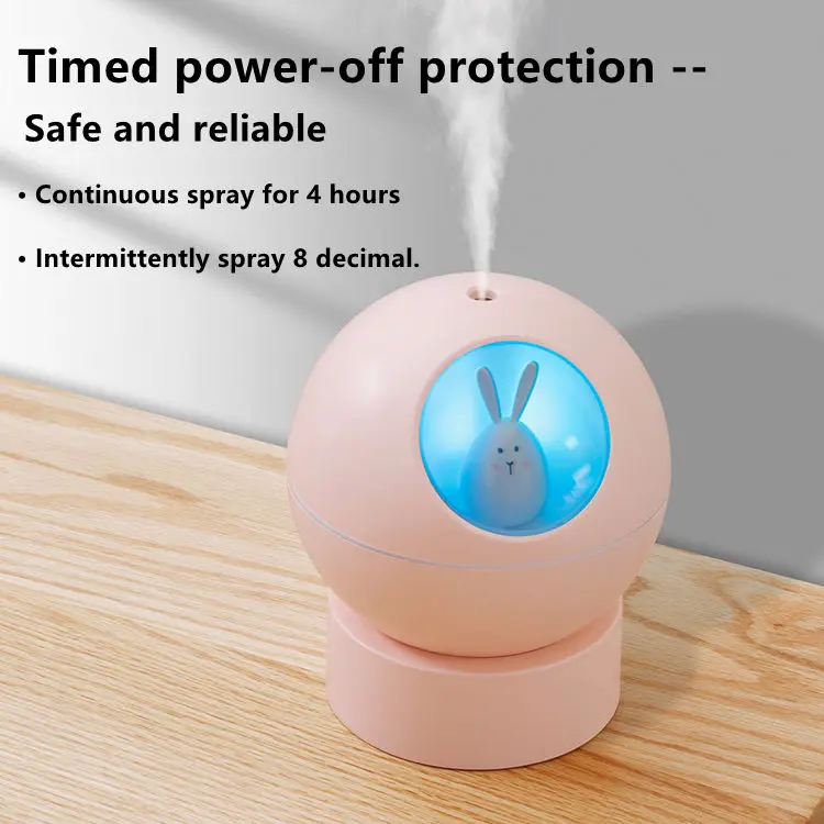 Mini Ultrasonic Electric Led Usb Cute Rabbit Air Humidifier For Kid