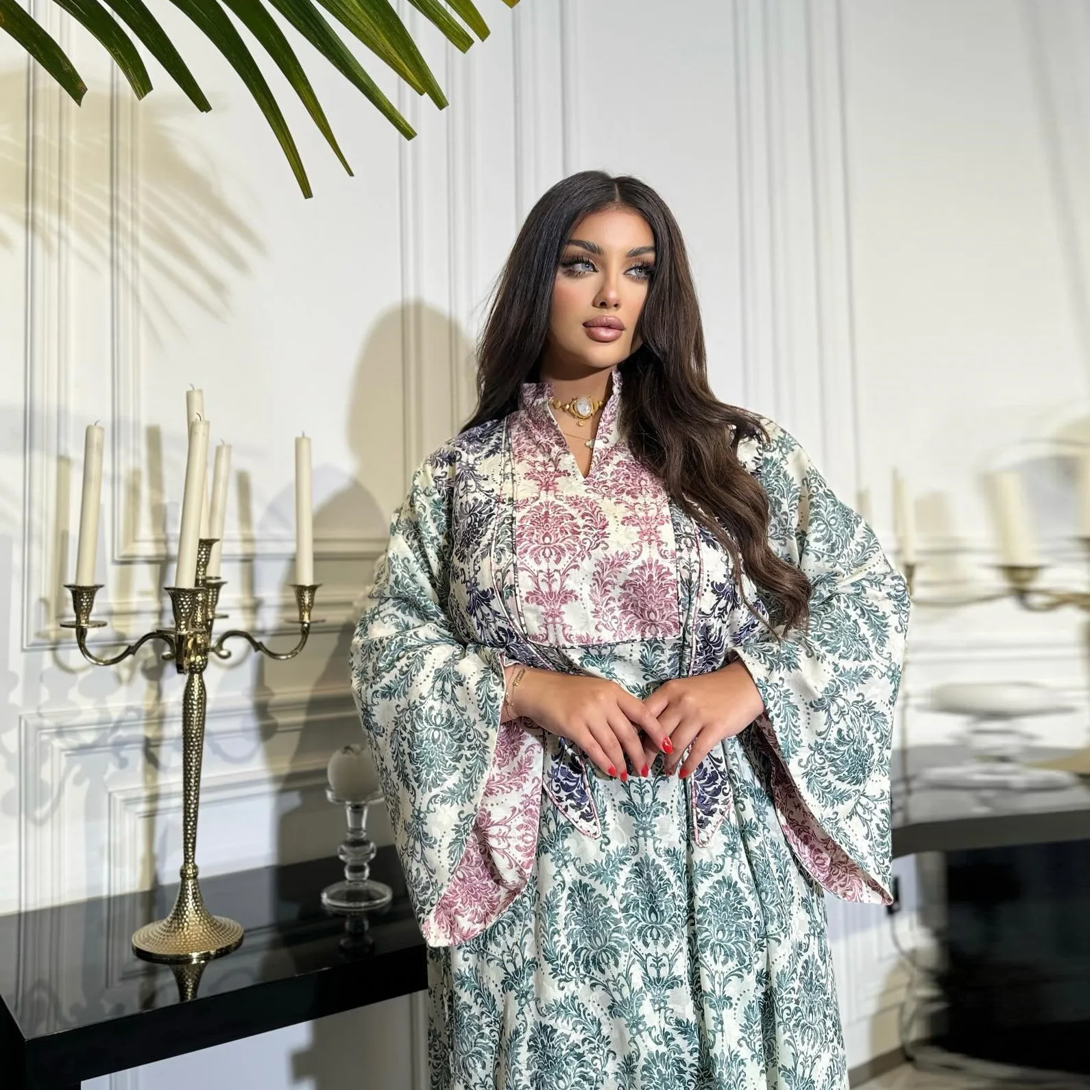 fancy maxi dresses with sleeves for muslimah Fancy Maxi Dresses With Sleeves For Muslimah A-195 New Iraqi Fancy Flower  Modest Evening Dress Arabic Flared