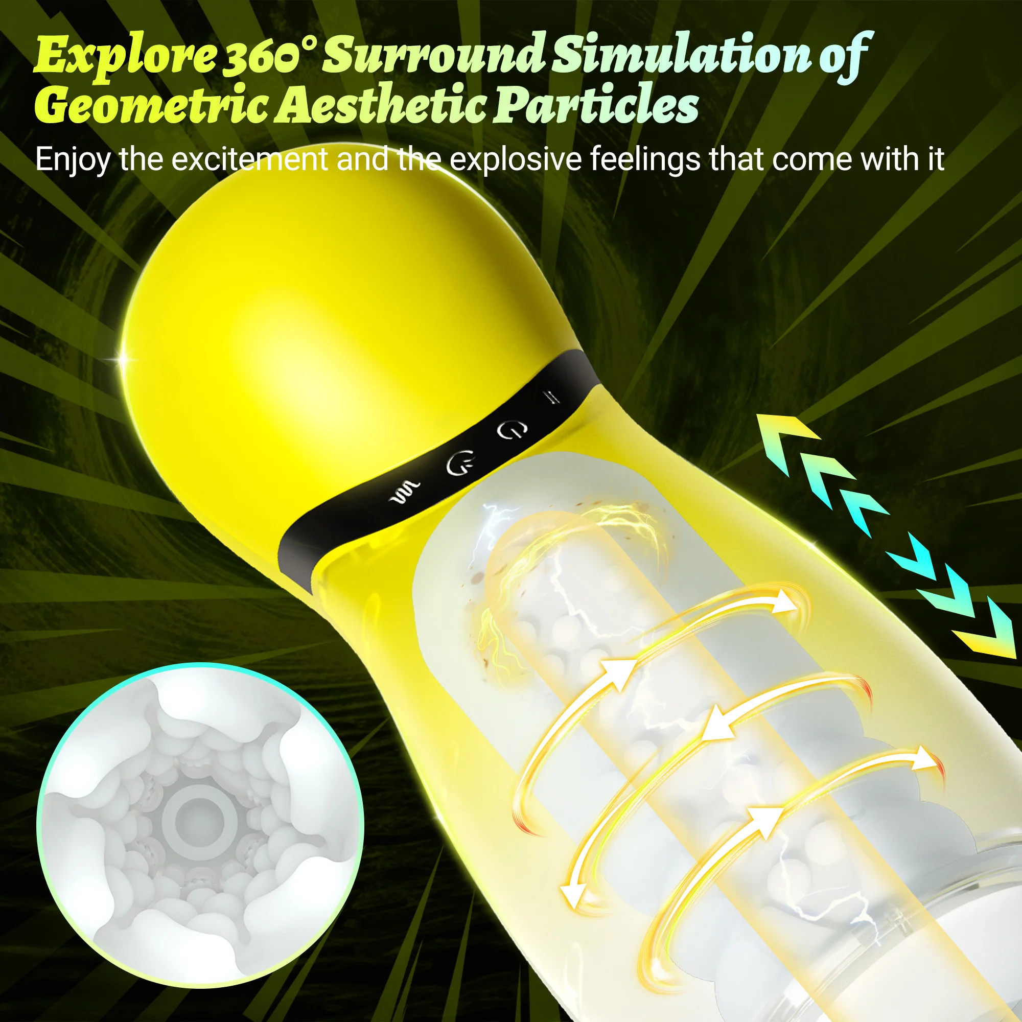 Automatic Thrusting Vibrator Men Clamp Airplane Cup Vagina Sex Toy Pronunciation Telescopic Male Masturbator