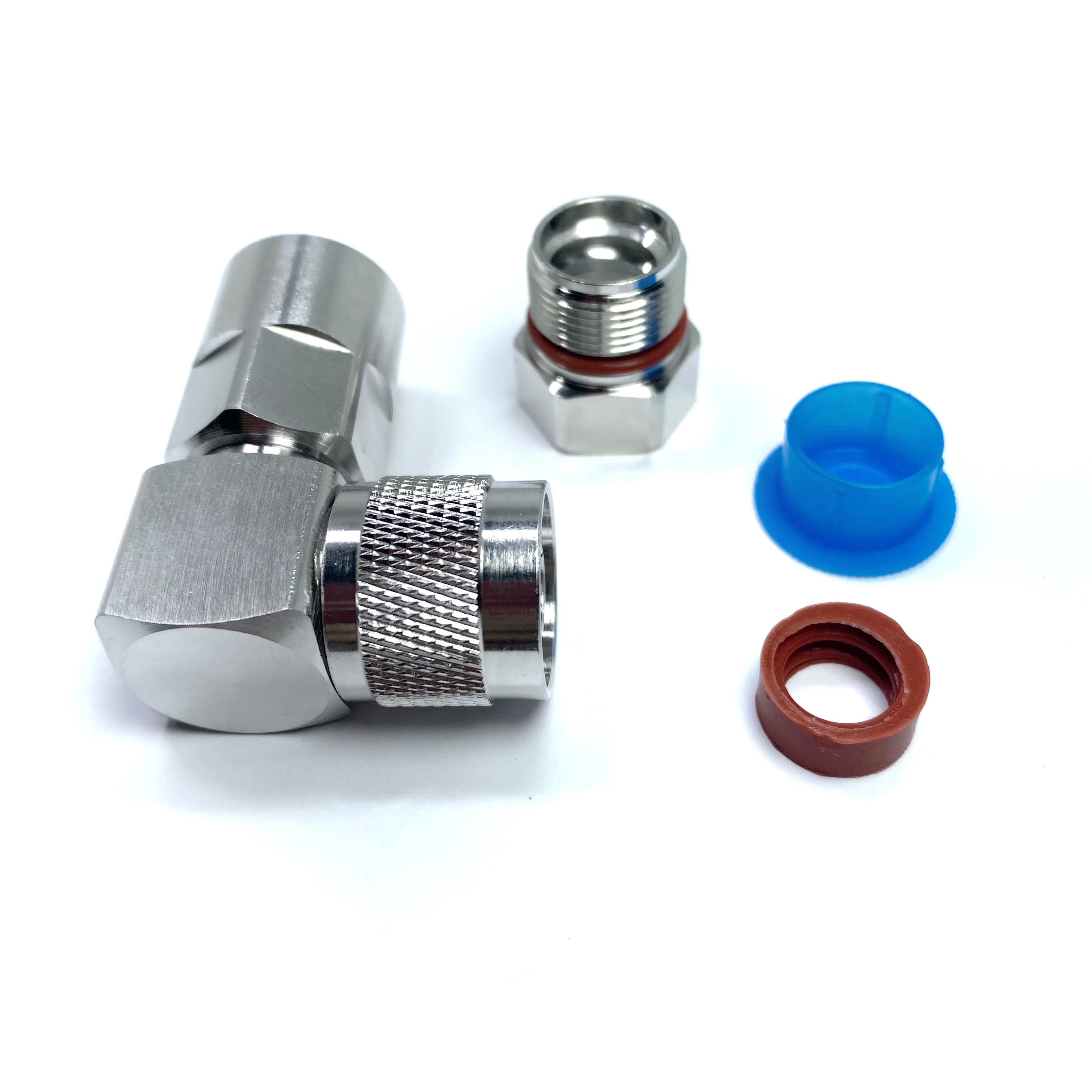 RA  N Type Male Plug Connector right angle 90 degree  for 1/2 supersoft SF cable rf coaxial connectors supplier