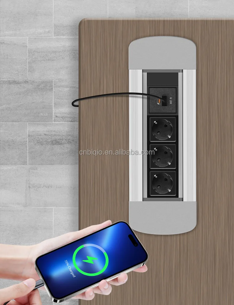 Biqio Office Conference Kitchen Desktop Socket Box Table Mount Power ...