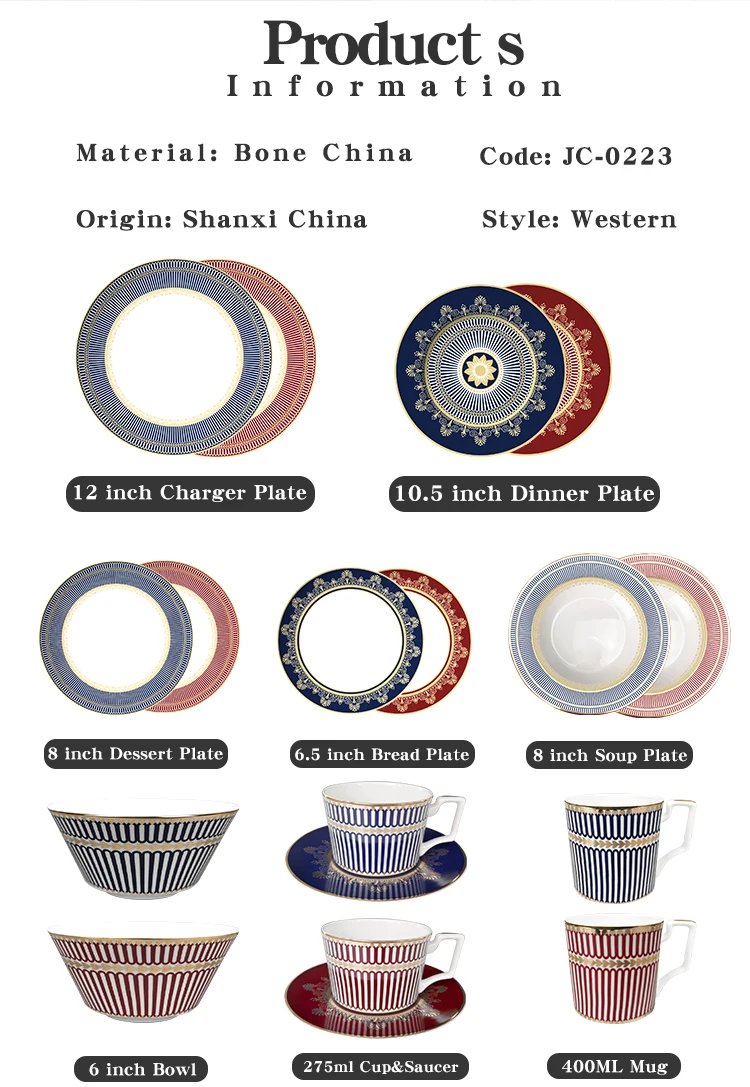 Handmade Bone China Plates Wholesale Porcelain Dinner Sets Dinnerware