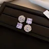 earrings silver-Purple