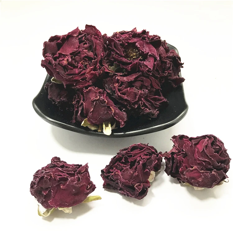 Mo Hong Mei Gui 100% Natural Dried Dark Red Rose Corolla Tea - Organic &  Health Benefits