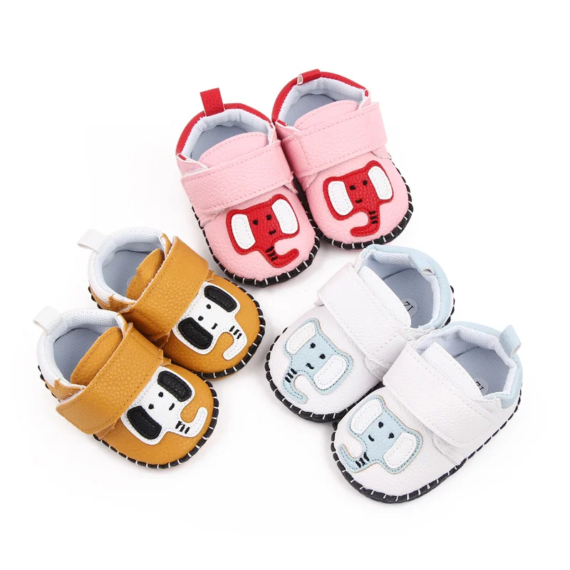 Cartoon Elephant Rubber Soled Infants Non-slip Toddler Shoes Wear-resistant Baby Walking Shoes