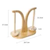 Dual-spool spool holder, clear varnish finish (brown box packaging)