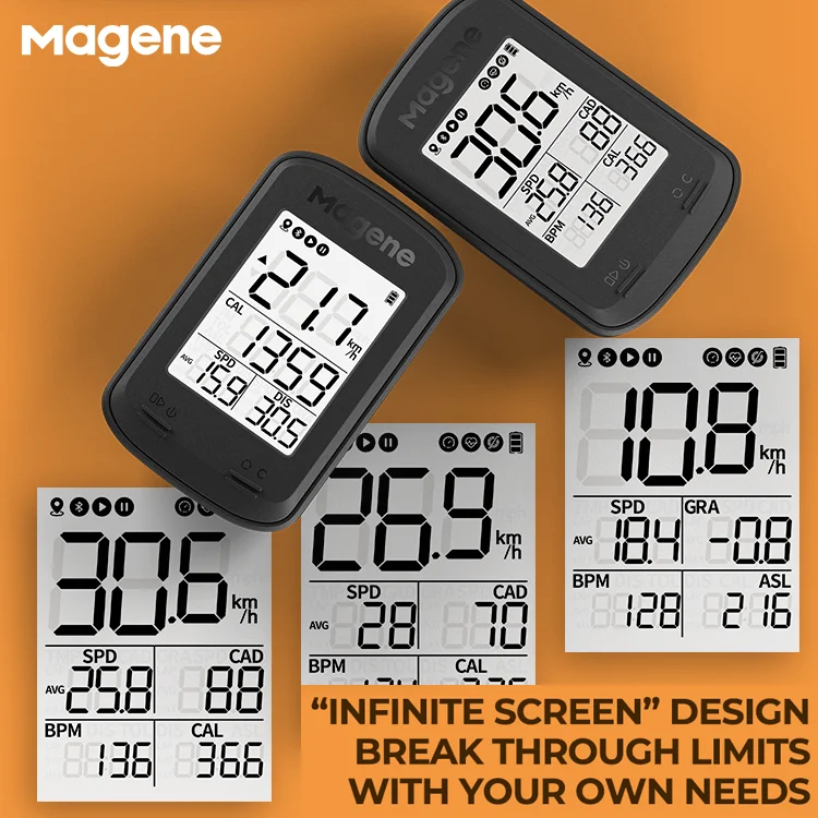 Magene C206 Pro GPS Bike Computer Wireless Cycling Bicycle Speedometer Bluetooth ANT Ciclismo Power Meter for MTB Bike Road