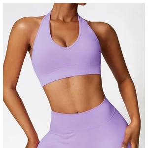 Topko High Quality  ODM 2026 Women's Tight Seamless Yoga Suit Slim Running Sports Suit Quick-drying Back Beauty Fitness Clothes