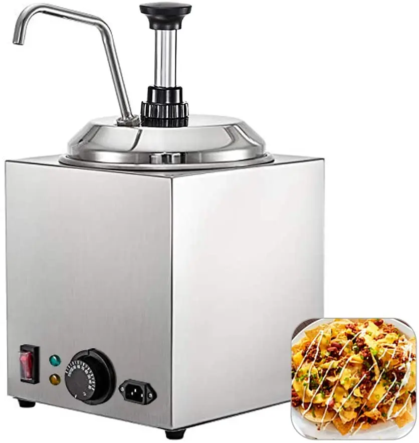 Commercial Hot Fudge Warmer Nacho Cheese Sauce Warmer Pump Dispenser 650w  Cheese Warmer Restaurants Snack Stations Cupcake Store - Buy Hot Fudge