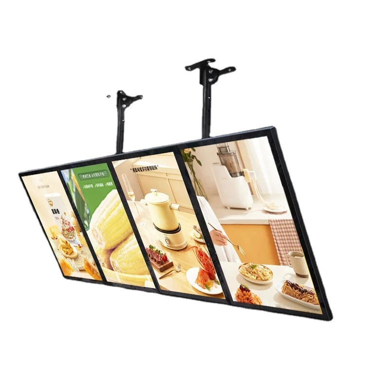 Indoor slim magnetic led light box fast food restaurant cafe shop led magnetic menu light board