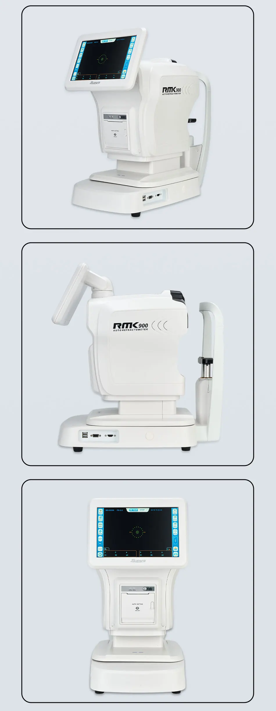 Vision Screening Equipment Autorefractometer RMK-900 Full Automatic Function High Accuracy Keratometer