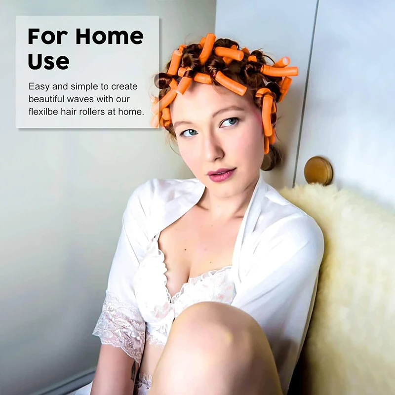 Factory Direct Sale 42Pcs/Pack Soft Foam Flexible Twist Curling Rods 7 Sizes Heatless Hair Rollers for Long and Short Hair