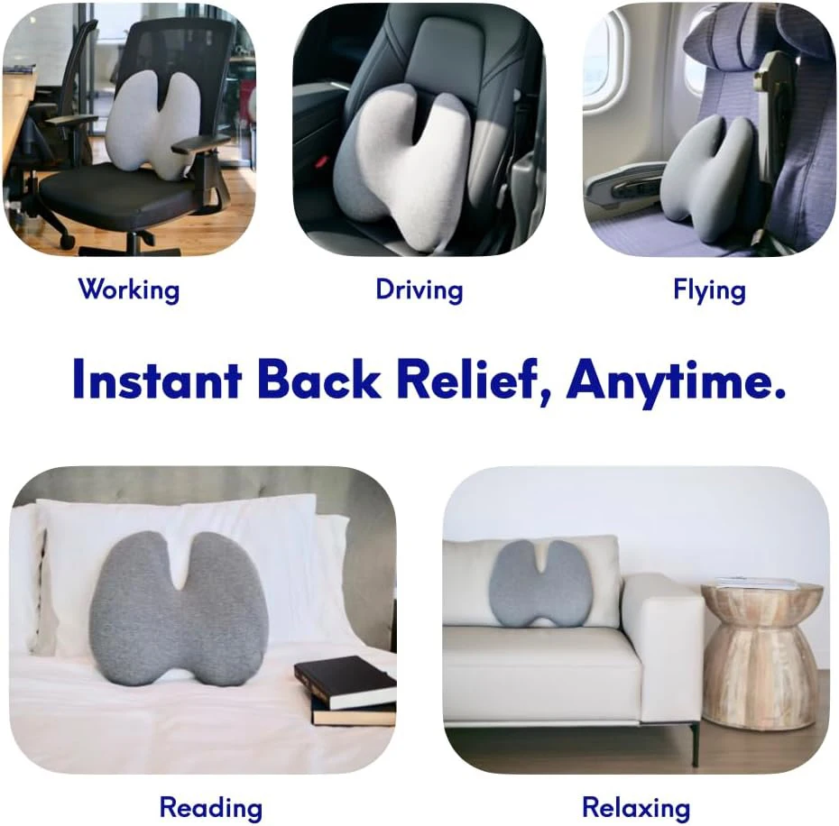 Ergonomic Lumbar Support Cushion Back Support Pillow Comfort Lumbar Pillow for Office Chairs