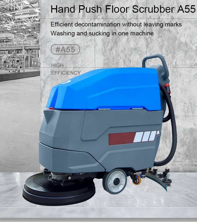 Raizi Mini Floor Scrubber Cleaning Machine Industrial Vacuum Cleaner 360°  Rotating Cleaning For Cement Floor Epoxy Floor Terraz