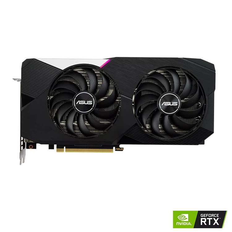 ASUS NVIDIA GEFORCE Dual GeForce RTX 3060 Ti 8G Used GAMING Graphics Card with GDDR6 256 Bit Memory Support OverClock