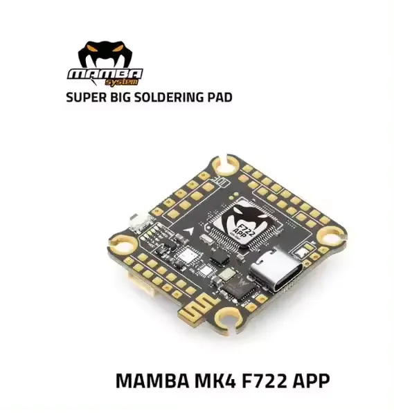 DIATONE 2023 MAMBA F722 App MK4 Rubberized F45 F55 F65 128K 3-6S ESC Flight Control Stack FPV Drones Accessories RC Use