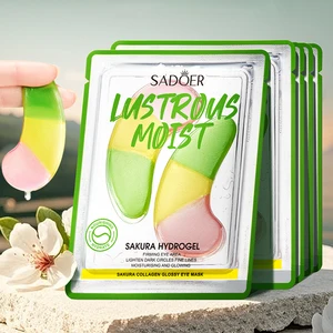 OEM Wholesale Korean Private Label SADOER Sakura Collagen Firming Hydration Moisturizing Treatment Eye Mask for All Skin Types