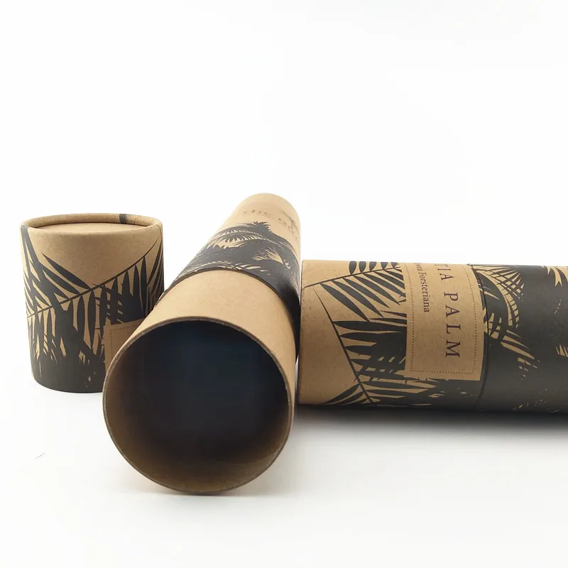 Custom Recycled Kraft Paper Cardboard Cylinder Poster Packing and Mailing Tube