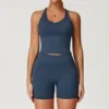 Canotta+pantaloncini blu scuro
