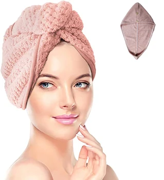 Top selling ultra absorbent super soft turban microfiber hair wrap drying salon hair towels