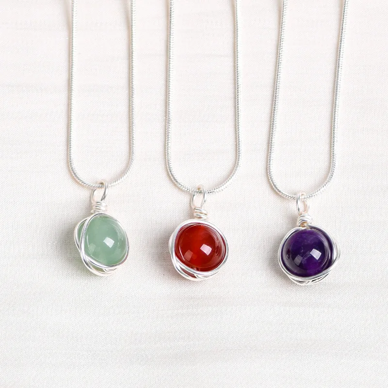 Elegant Zodiac Necklace Pendant - Multi-Color Options