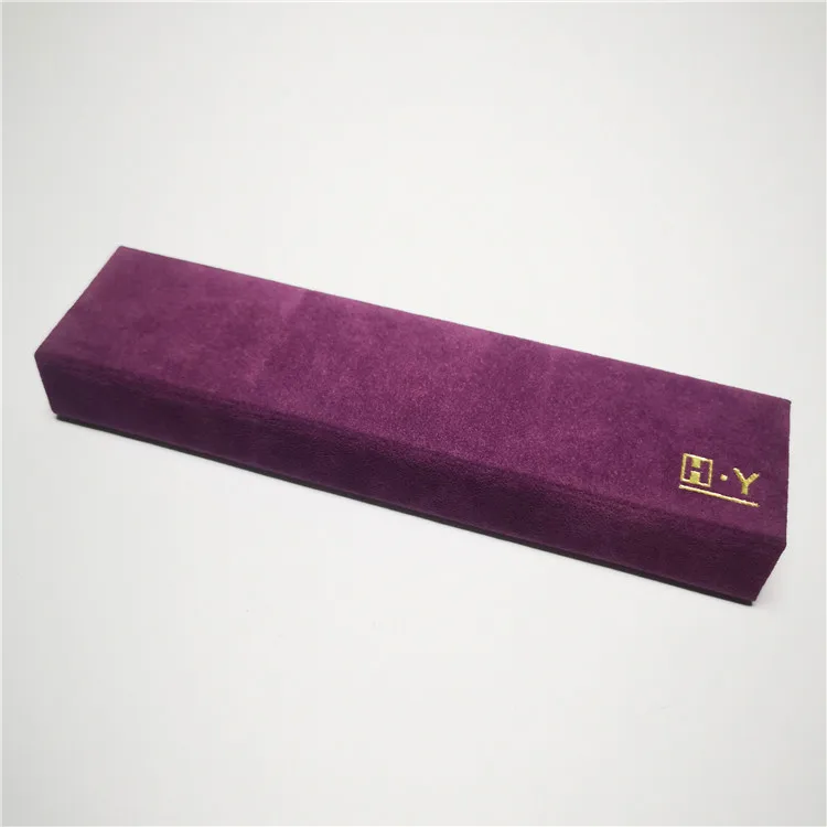 Luxury Custom Logo Printed Flannelette Light Pink Jewelry Bracelet Packing Gift Box