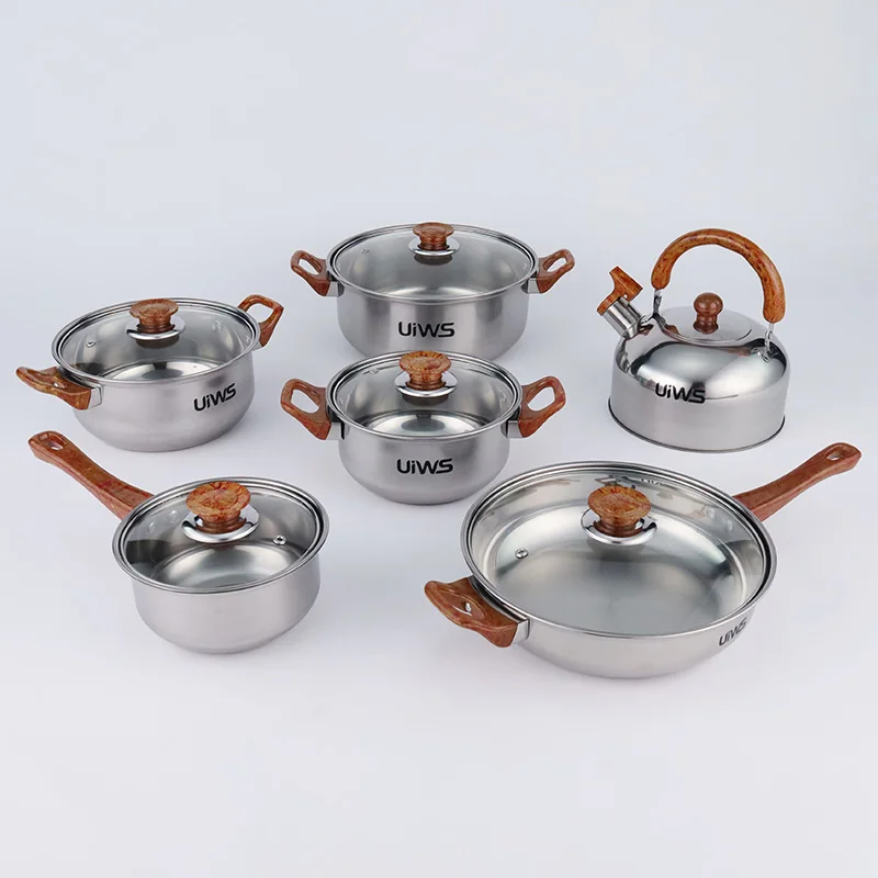 Set de casseroles Bo-Camp Royal Plus en acier inoxydable 3 pcs. - www