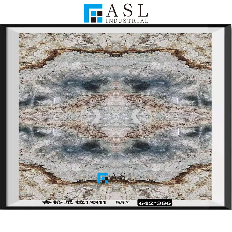 Glazed polished design of quartzite countertop high quality lobby wall tiles