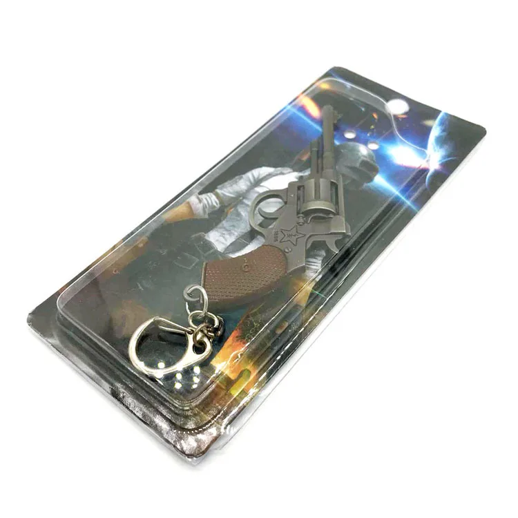 Mini Revolver Metal Alloy Hand Model Keychain P92 R45 R1895 Toy Gifts for Boys Tactical Keyring